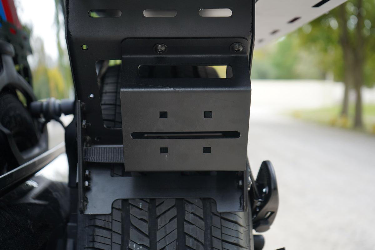 Jeep Wrangler Spare Tire Cargo Rack