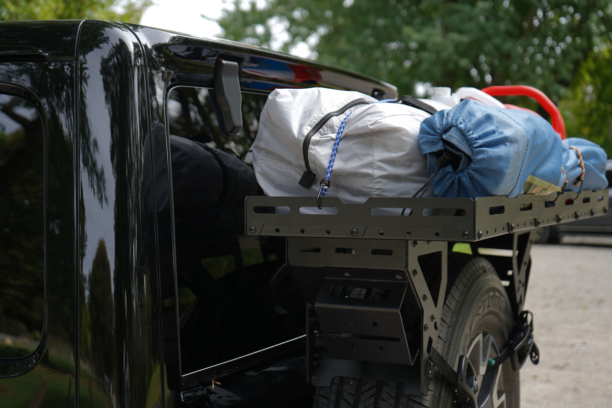 Jeep Wrangler Spare Tire Cargo Rack