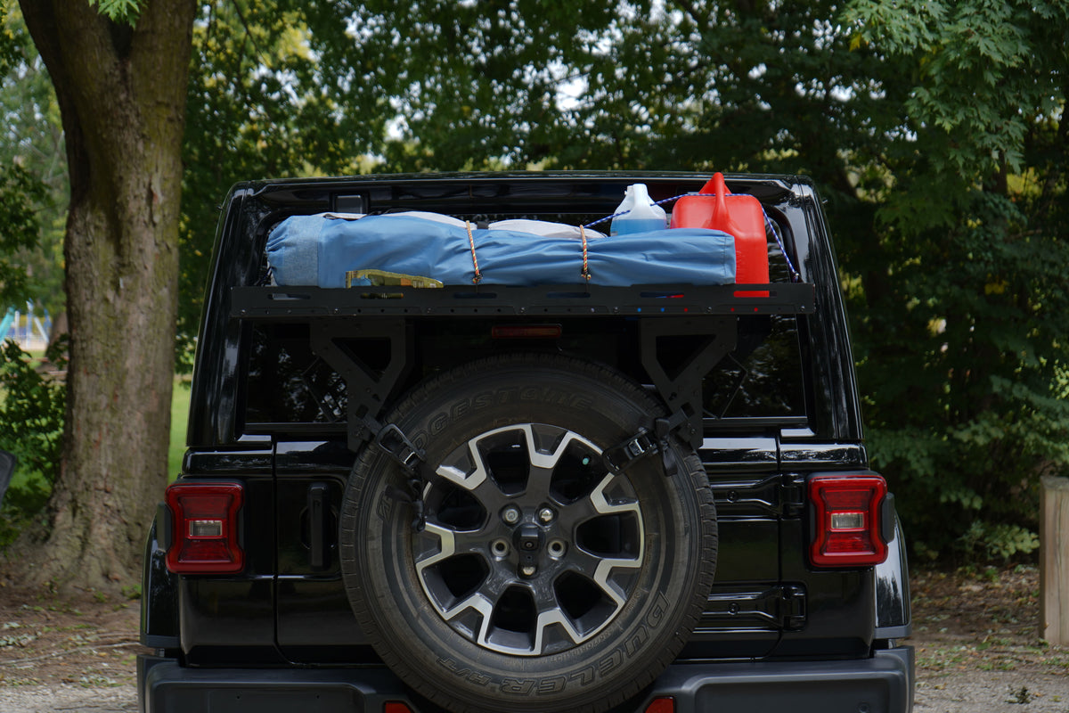 Jeep Wrangler Spare Tire Cargo Rack