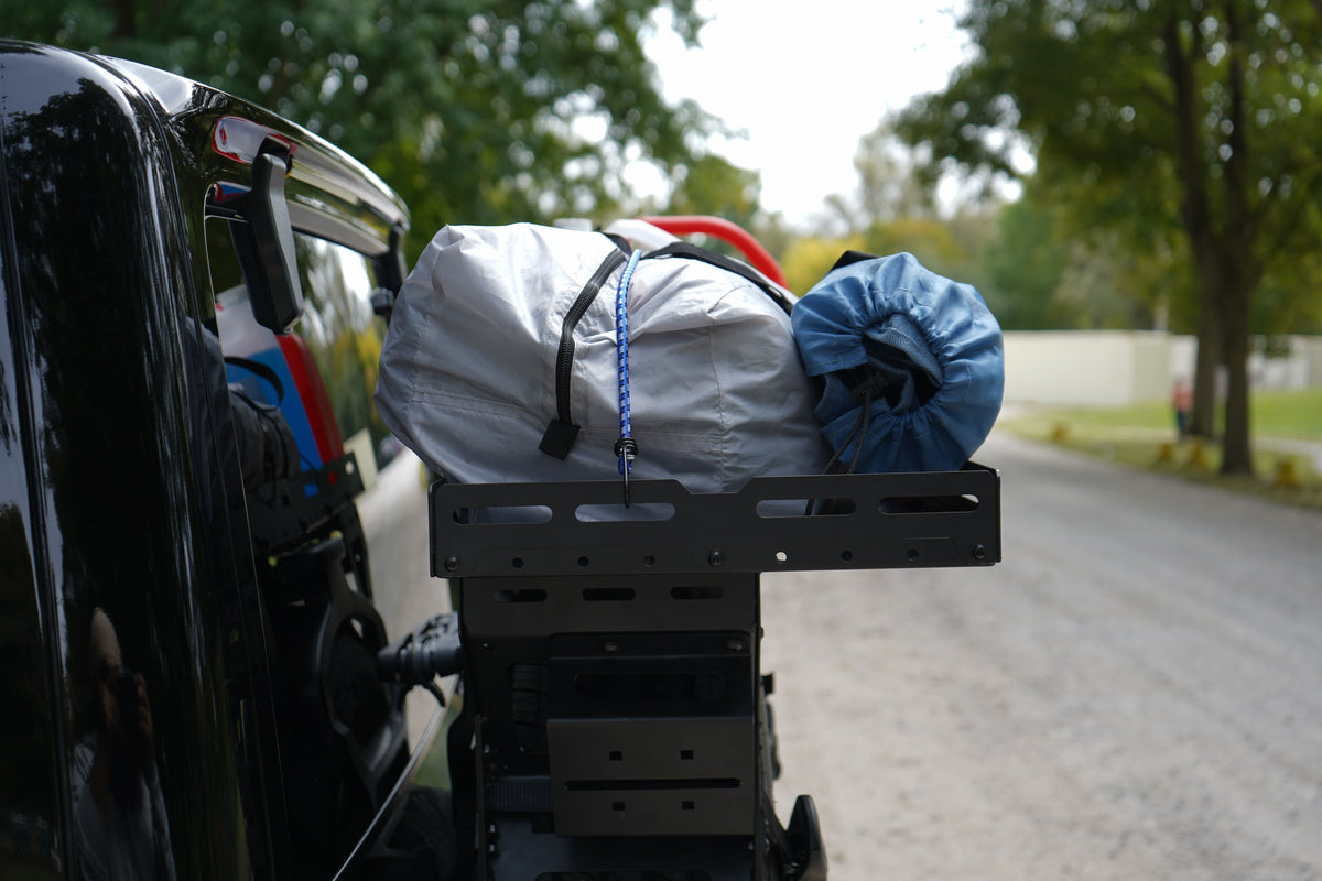 Jeep Wrangler Spare Tire Cargo Rack