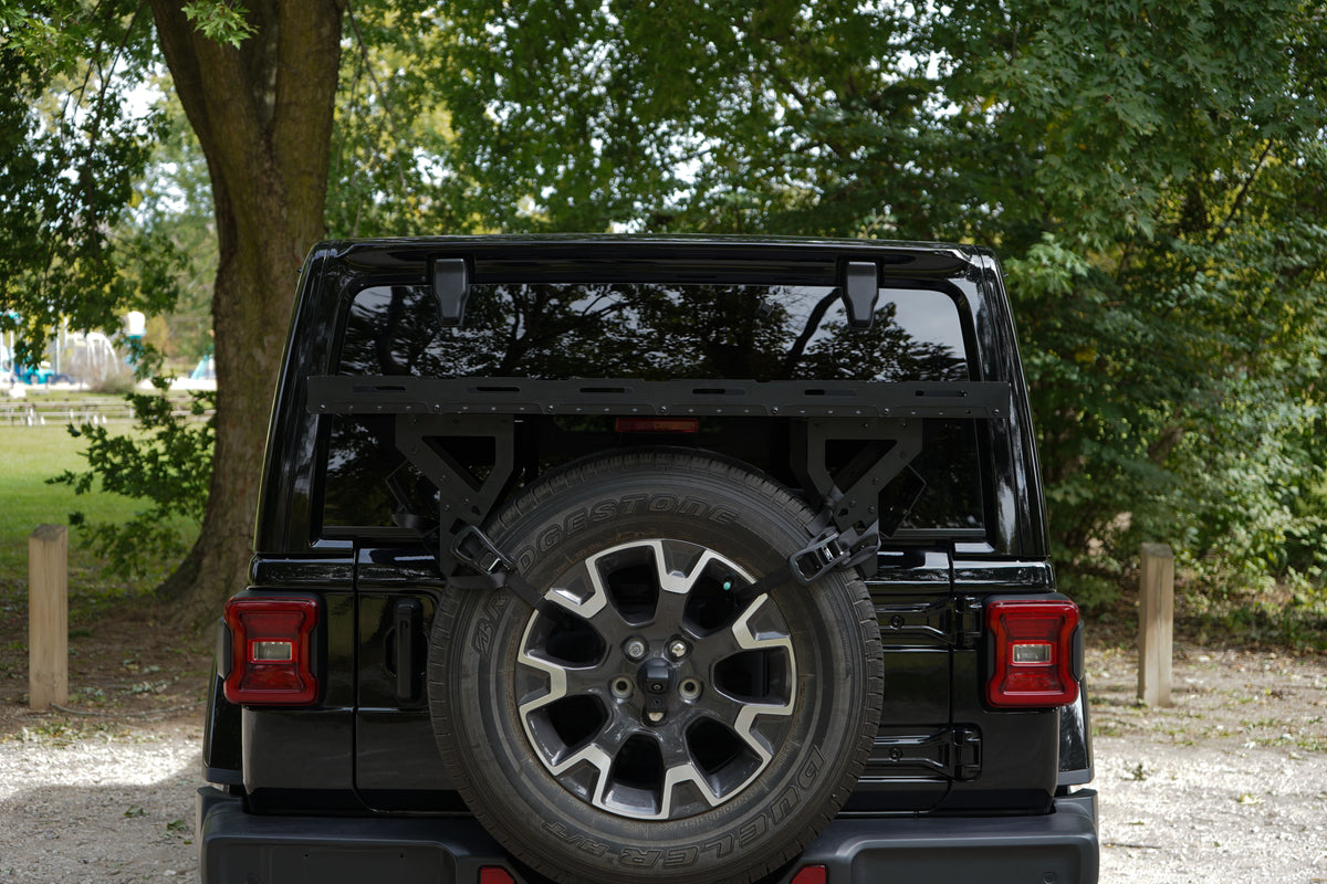 Jeep Wrangler Spare Tire Cargo Rack