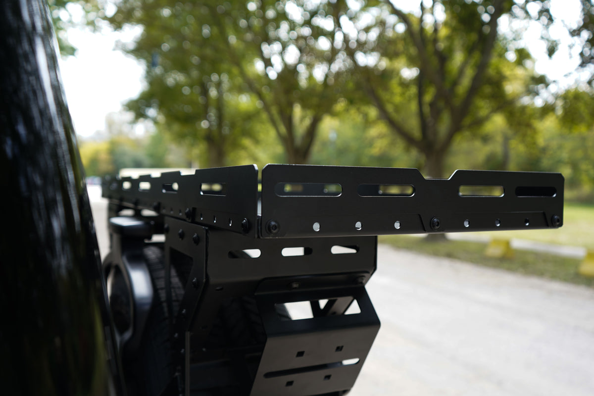 Jeep Wrangler Spare Tire Cargo Rack
