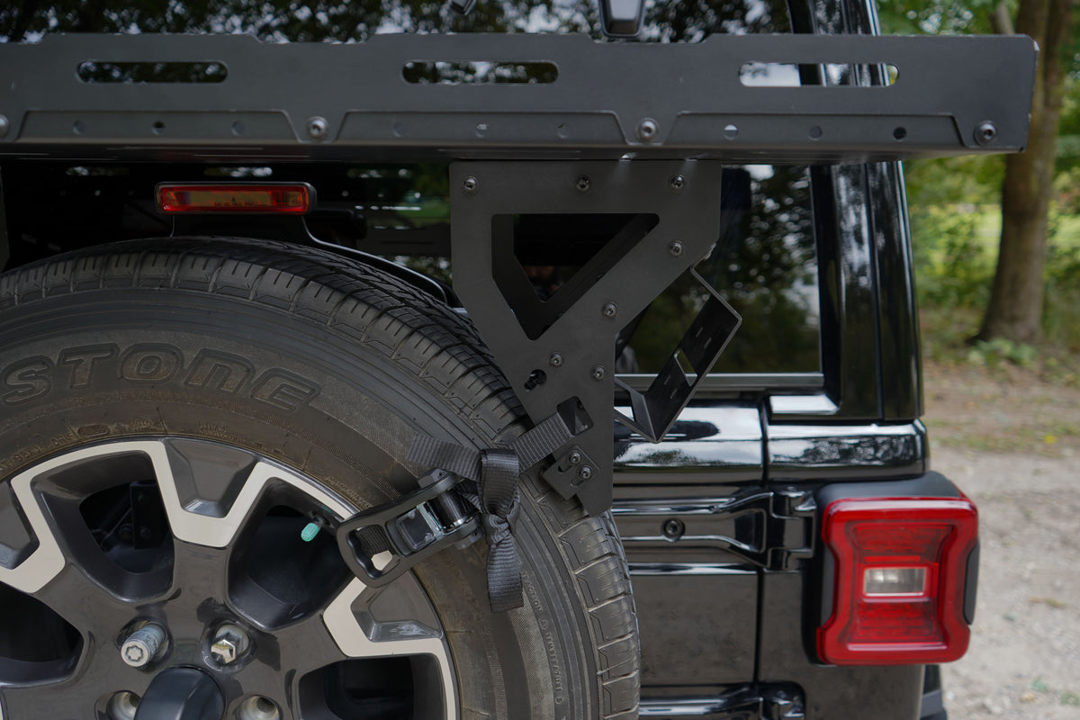 Jeep Wrangler Spare Tire Cargo Rack