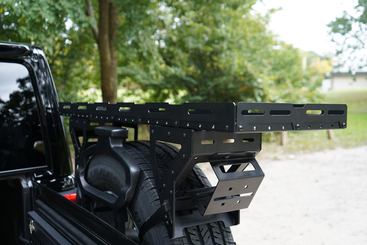 Jeep Wrangler Spare Tire Cargo Rack