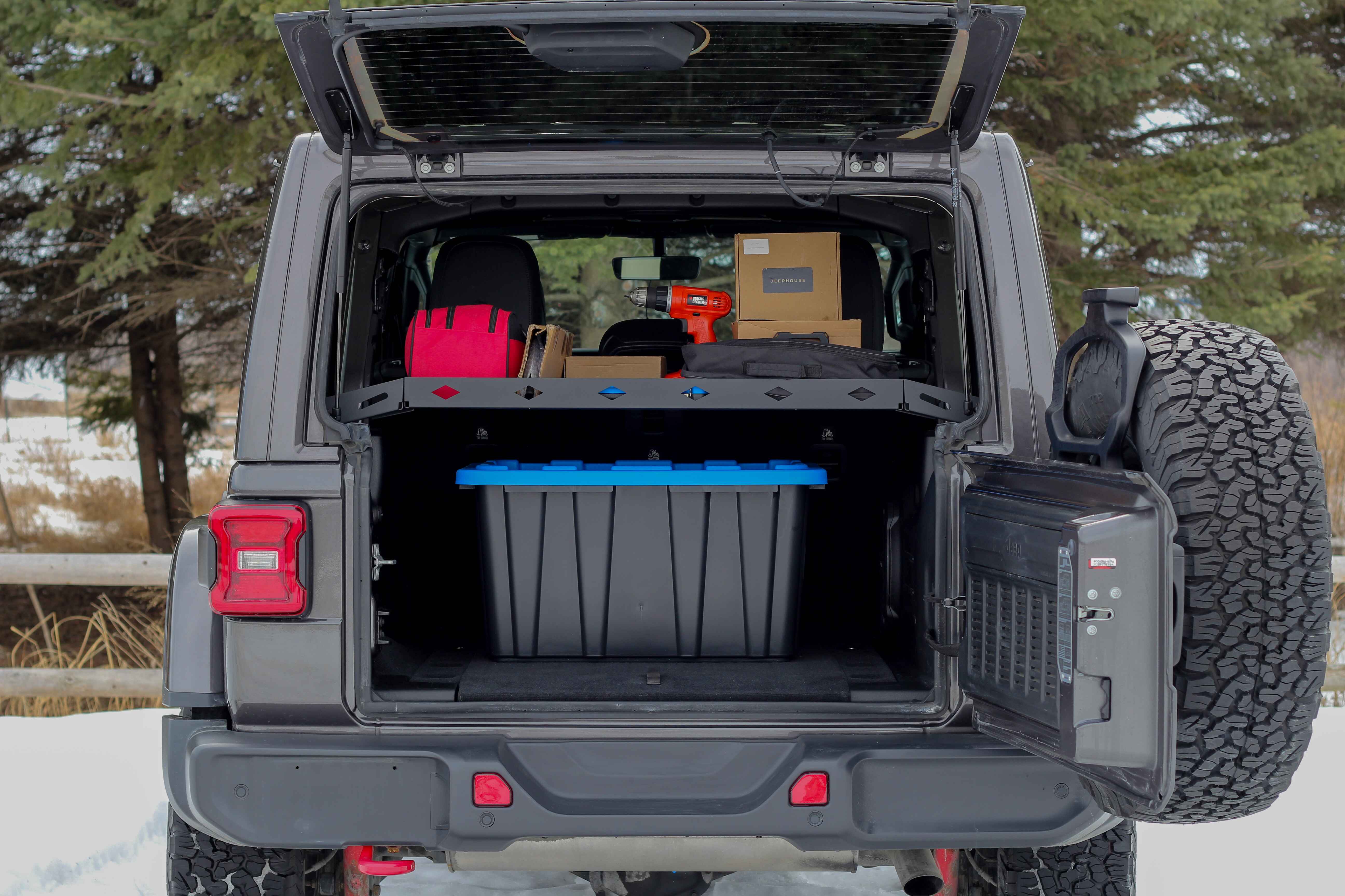 Jeep Wrangler cargo luggage rack
