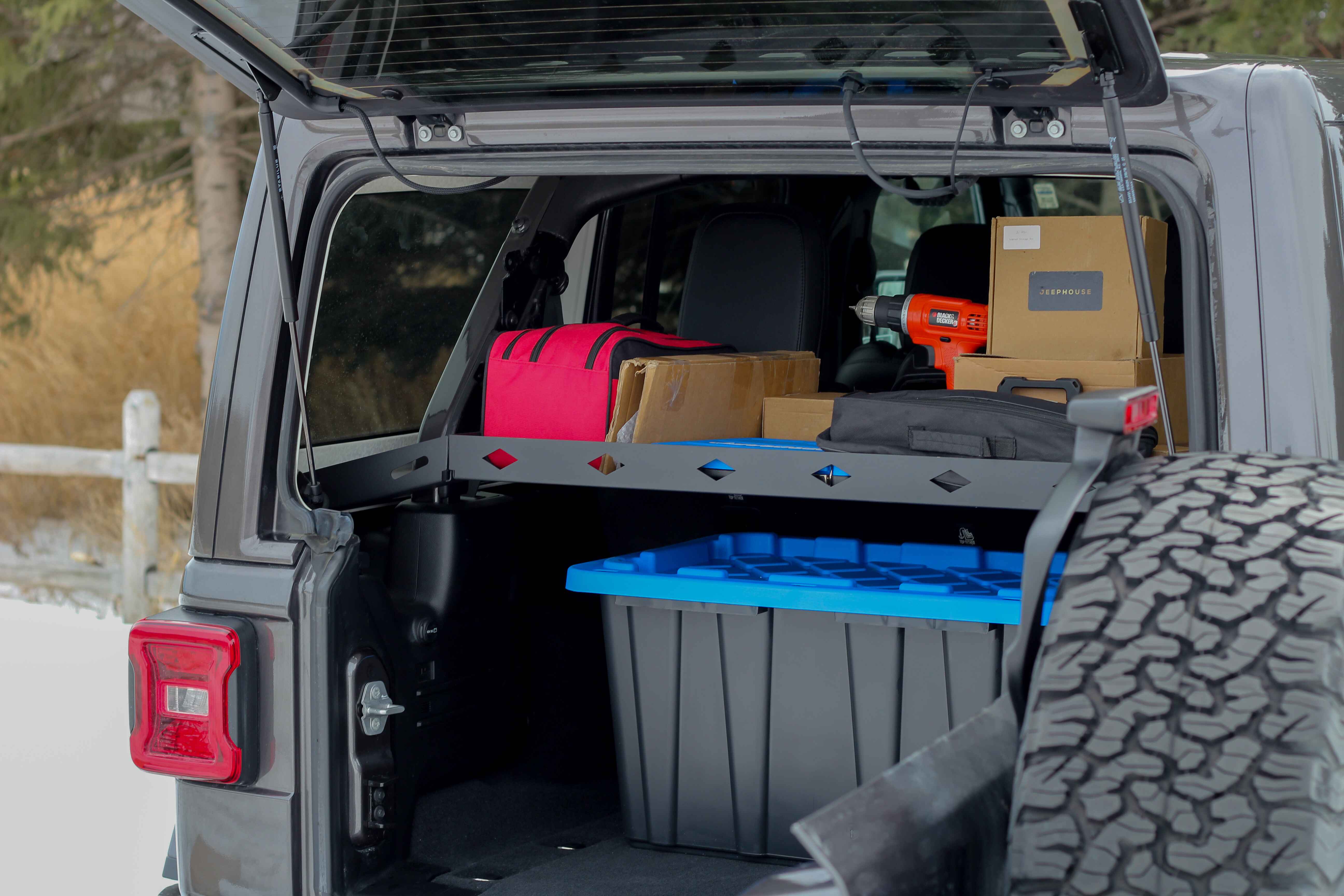 Jeep Wrangler trunk and cargo luggage rack