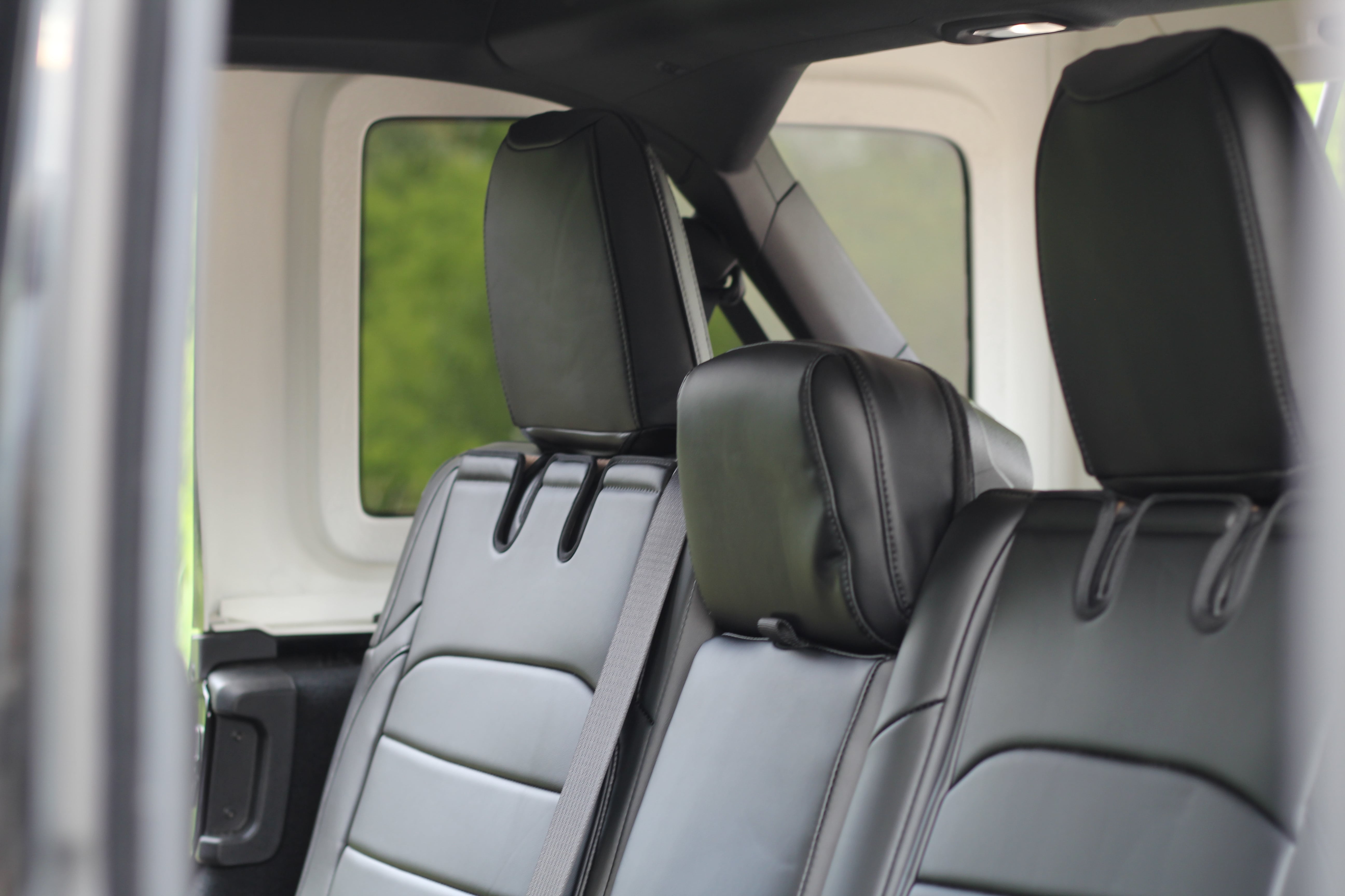 Black Napa Leather Seat Covers Jeep Wrangler JLU