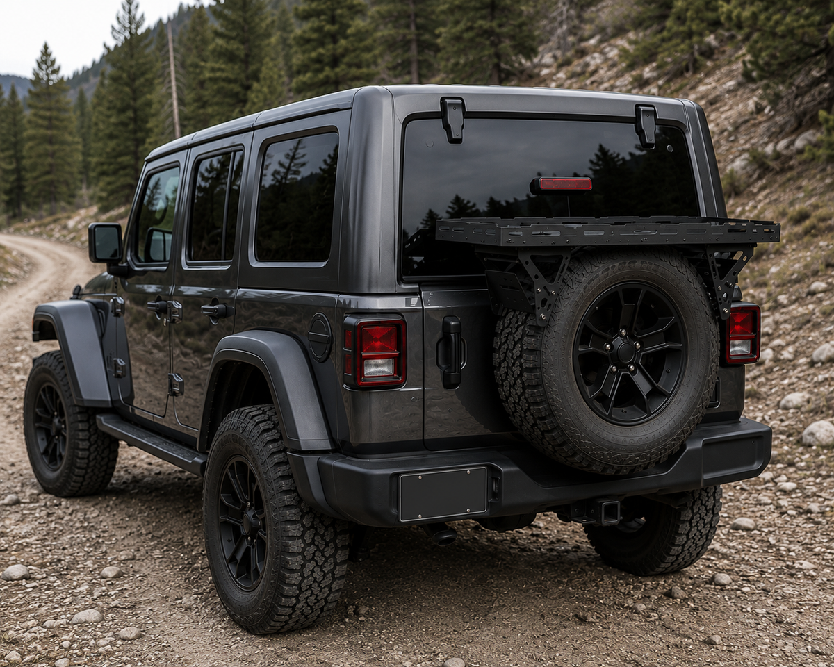 Jeep Wrangler Heavy-Duty Spare Tire Cargo Basket