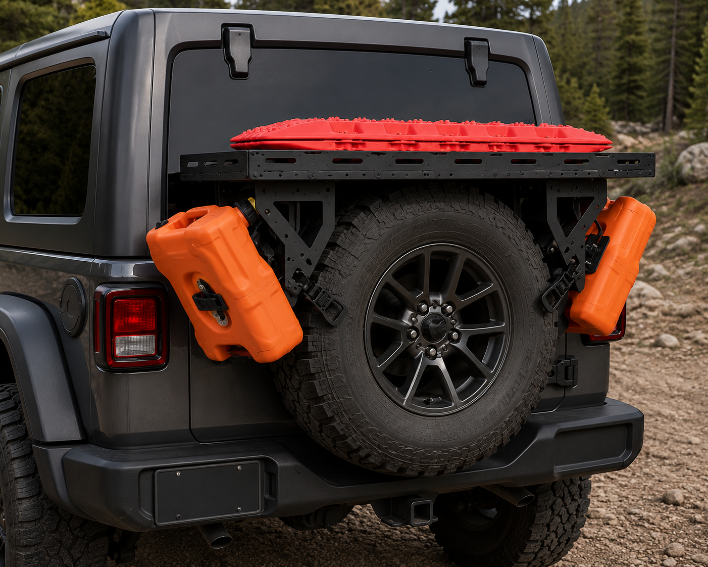 Jeep Wrangler Heavy-Duty Spare Tire Cargo Basket