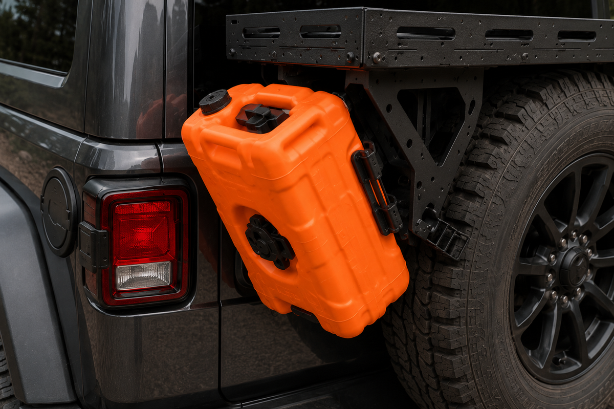 Jeep Wrangler Heavy-Duty Spare Tire Cargo Basket