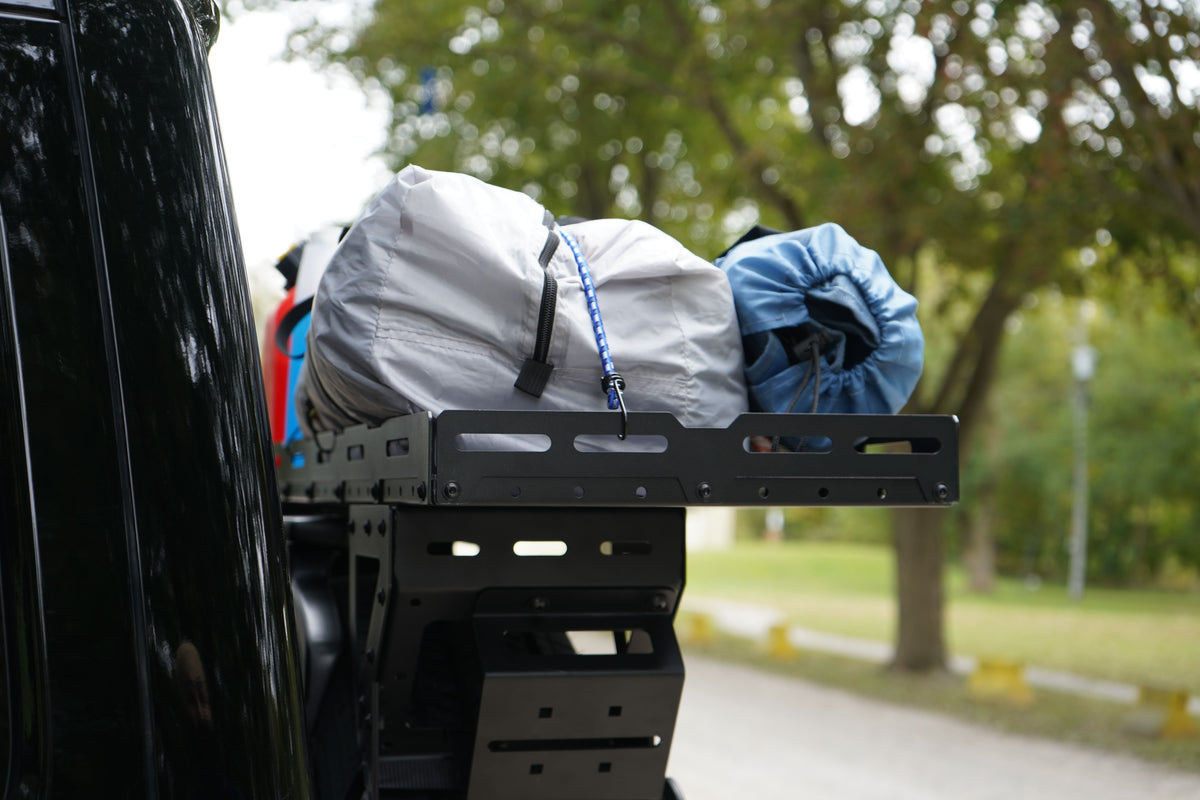 Jeep Wrangler Spare Tire Cargo Rack