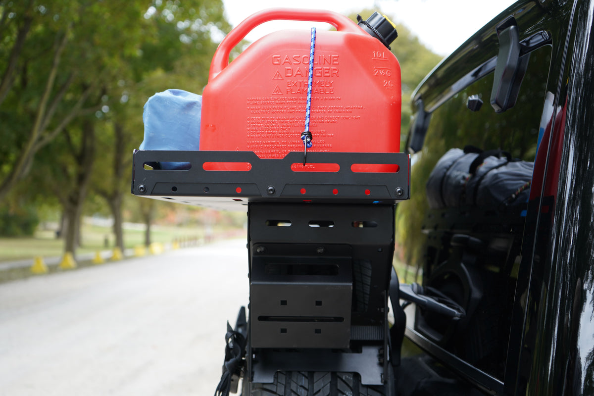Jeep Wrangler Spare Tire Cargo Rack