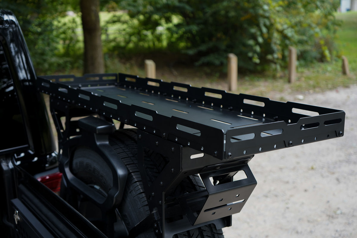 Jeep Wrangler Spare Tire Cargo Rack