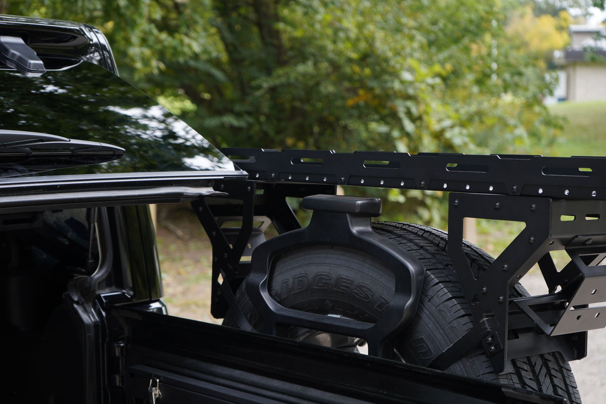 Jeep Wrangler Spare Tire Cargo Rack