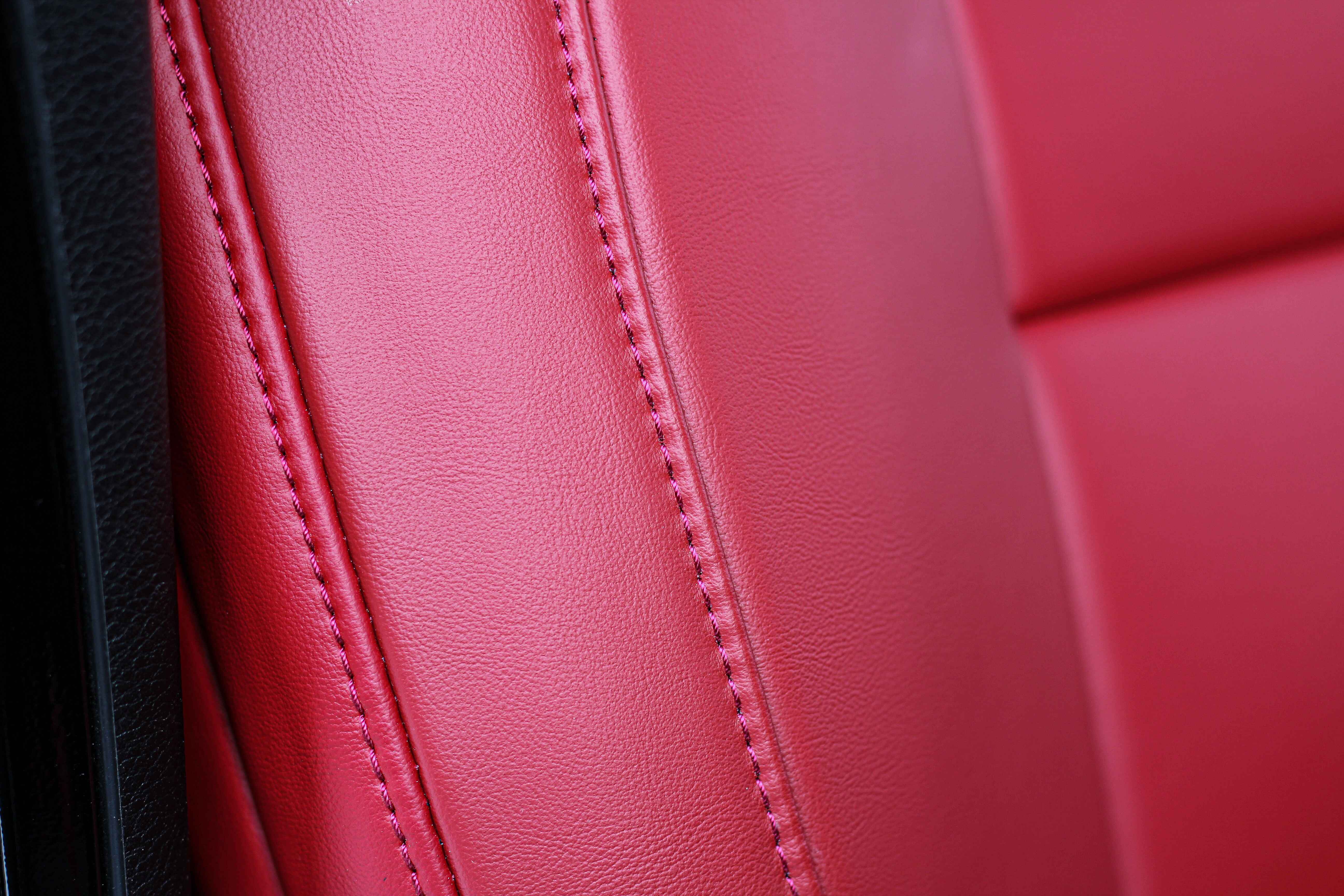 Red Napa Leather Seat Covers Jeep Wrangler JLU