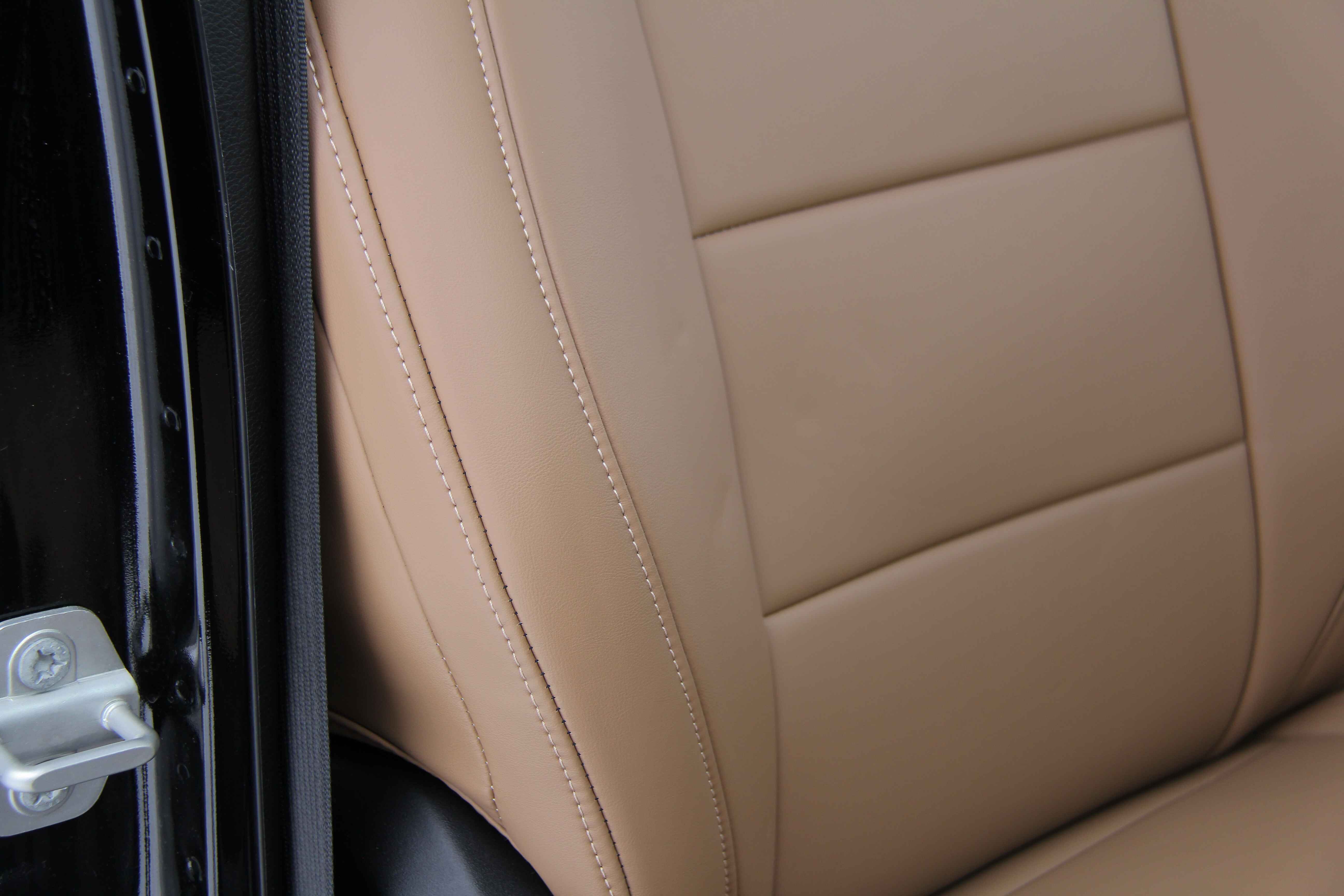 Beige Napa Leather Seat Covers JLU