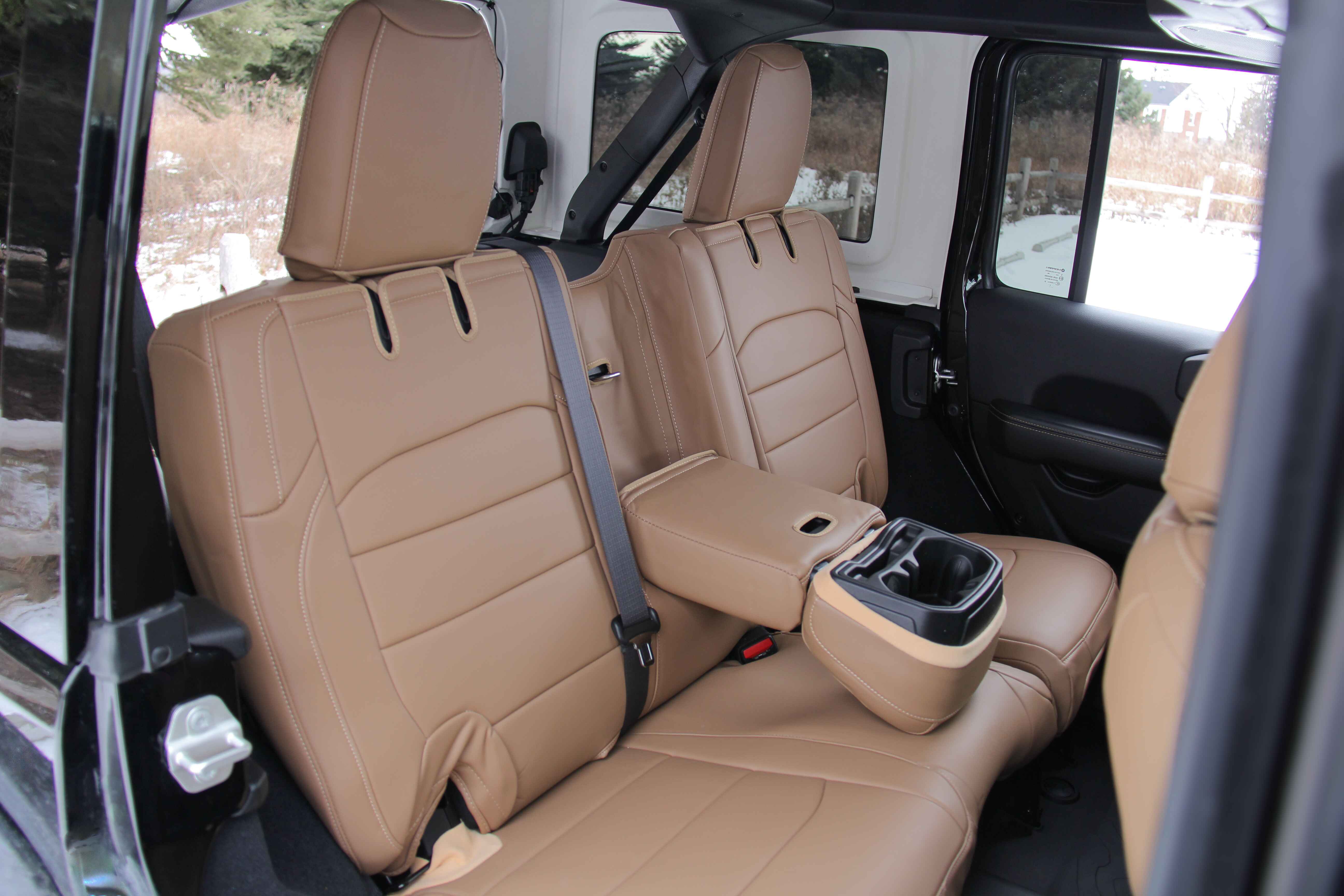 Beige Napa Leather Seat Covers JLU