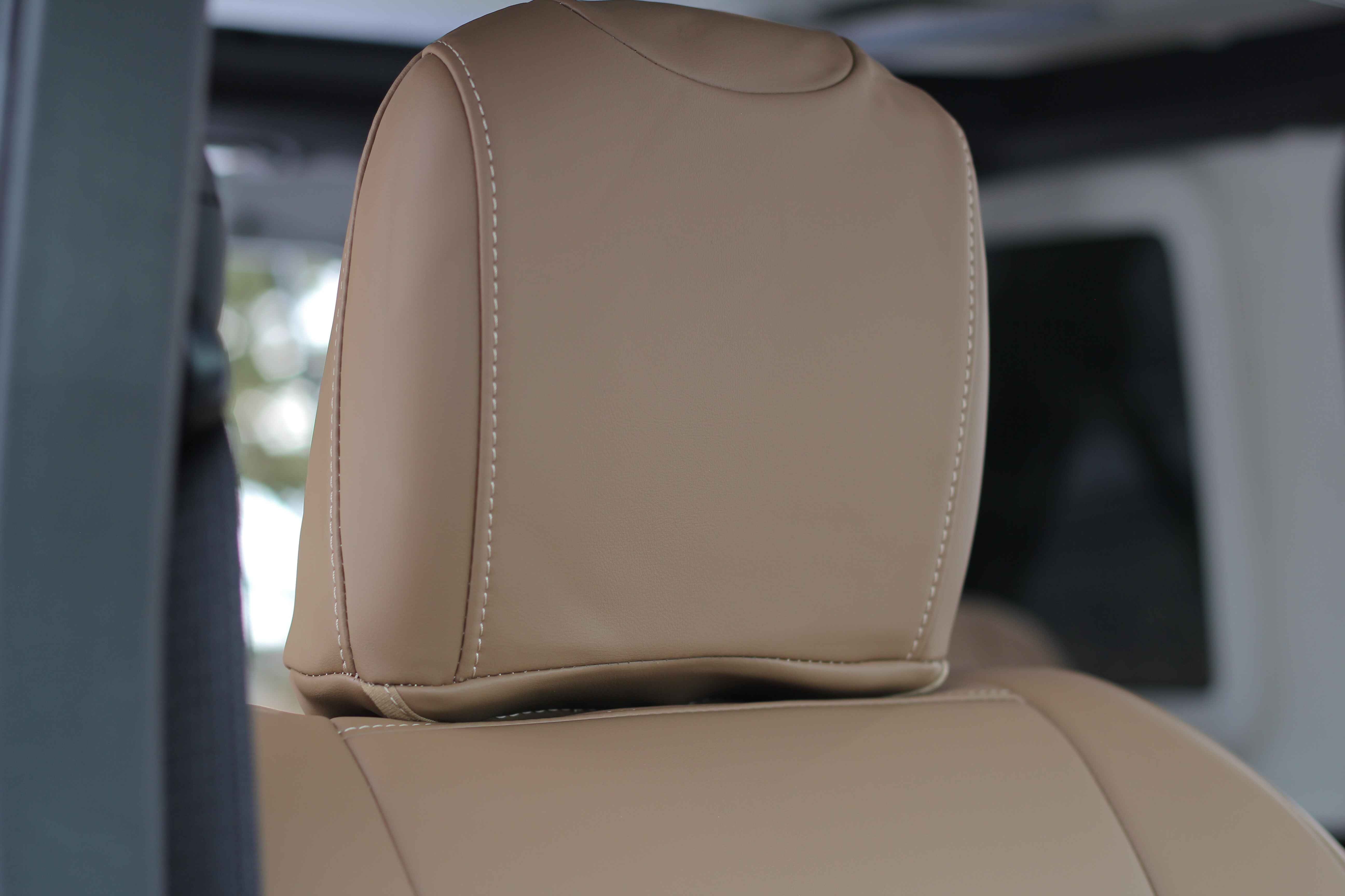 Beige Napa Leather Seat Covers JLU