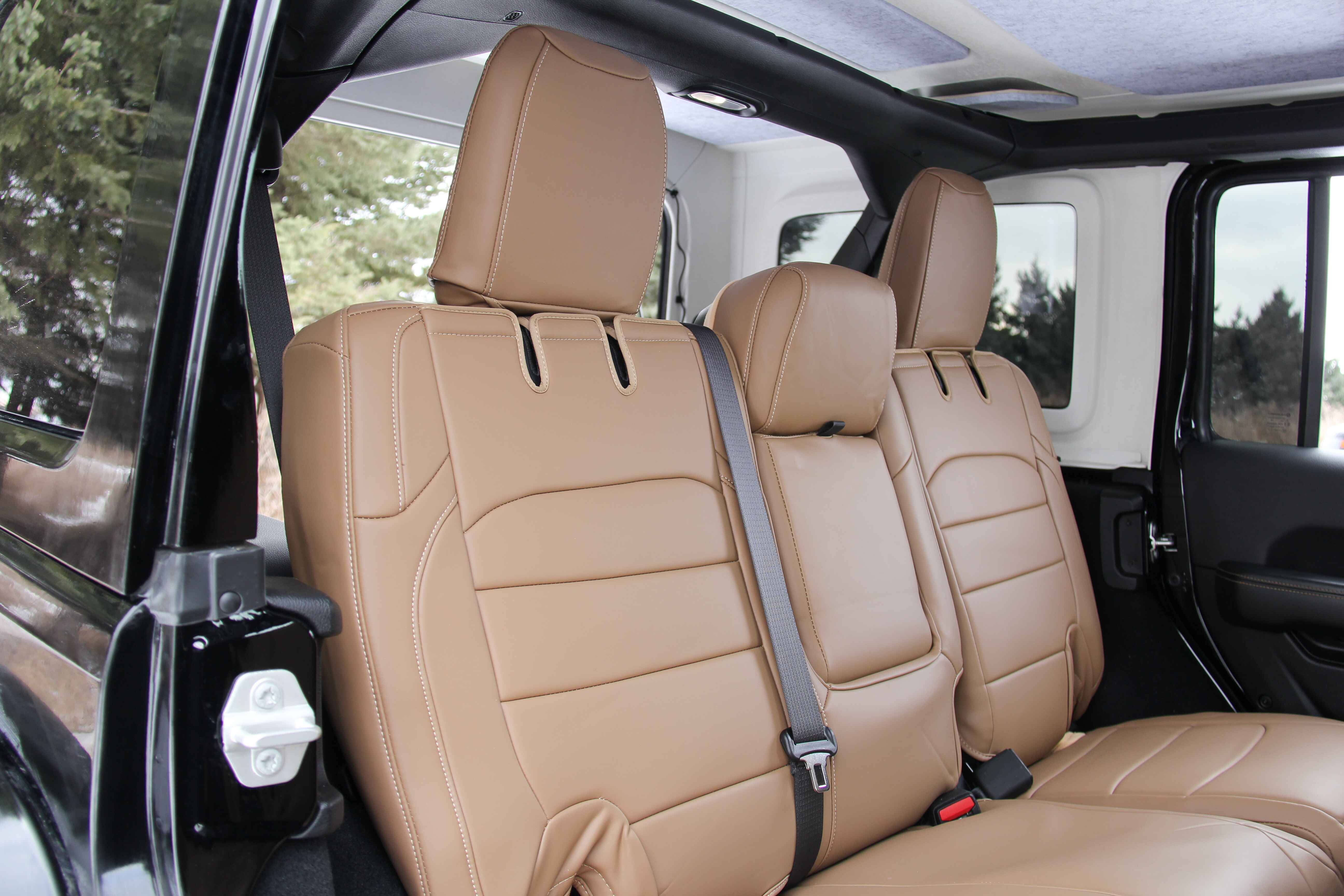 Beige Napa Leather Seat Covers JLU