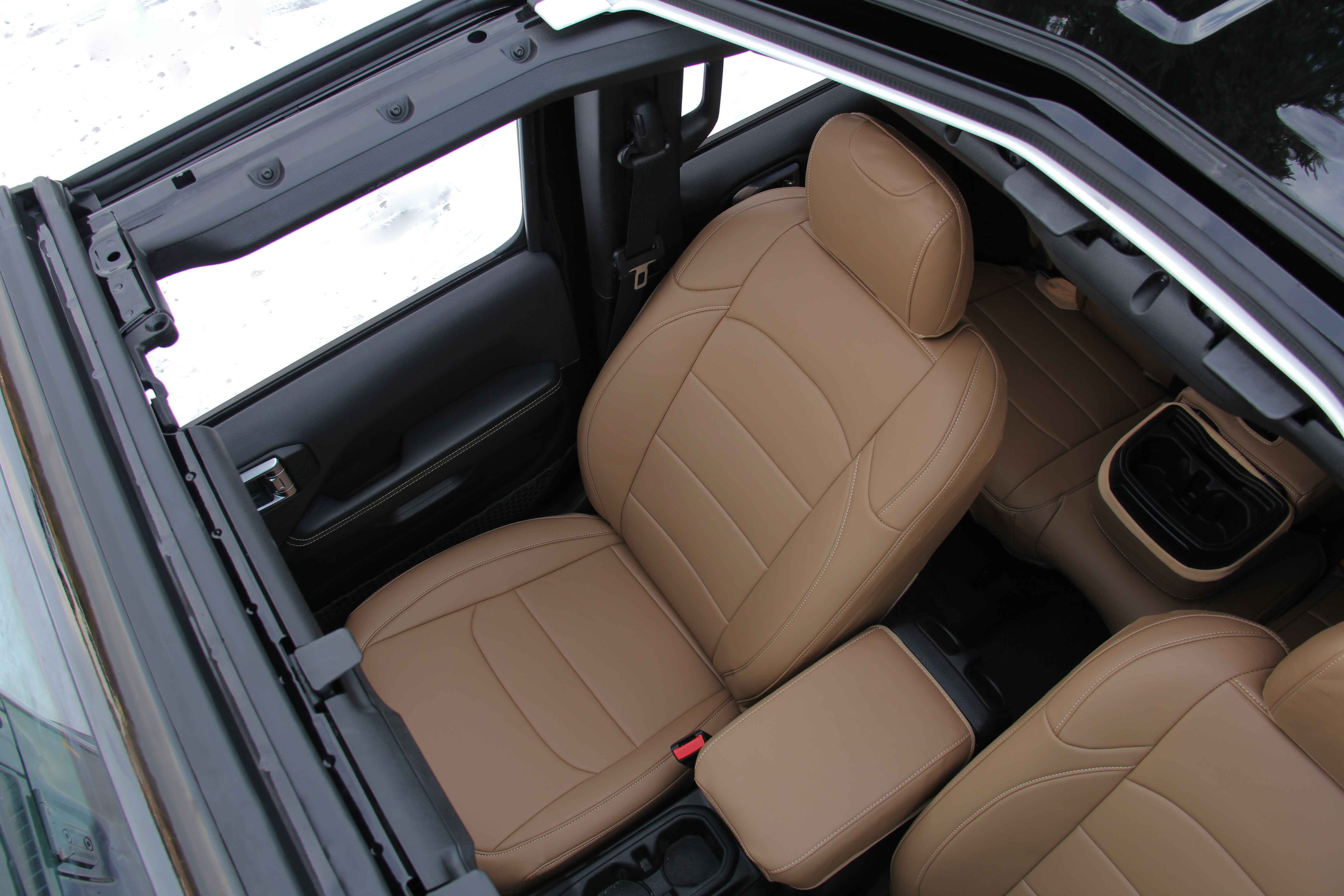 Beige Napa Leather Seat Covers JLU