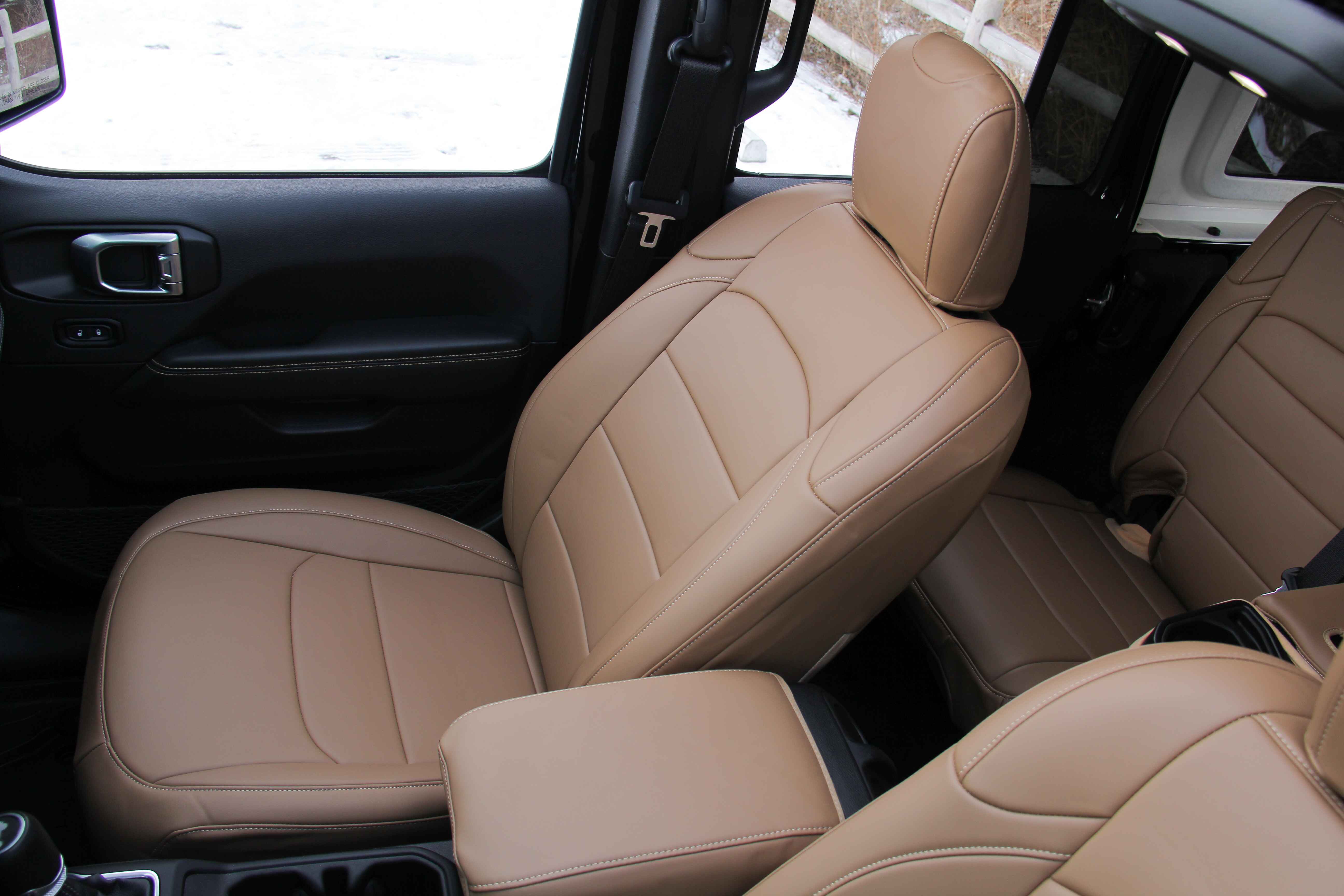 Beige Napa Leather Seat Covers JLU