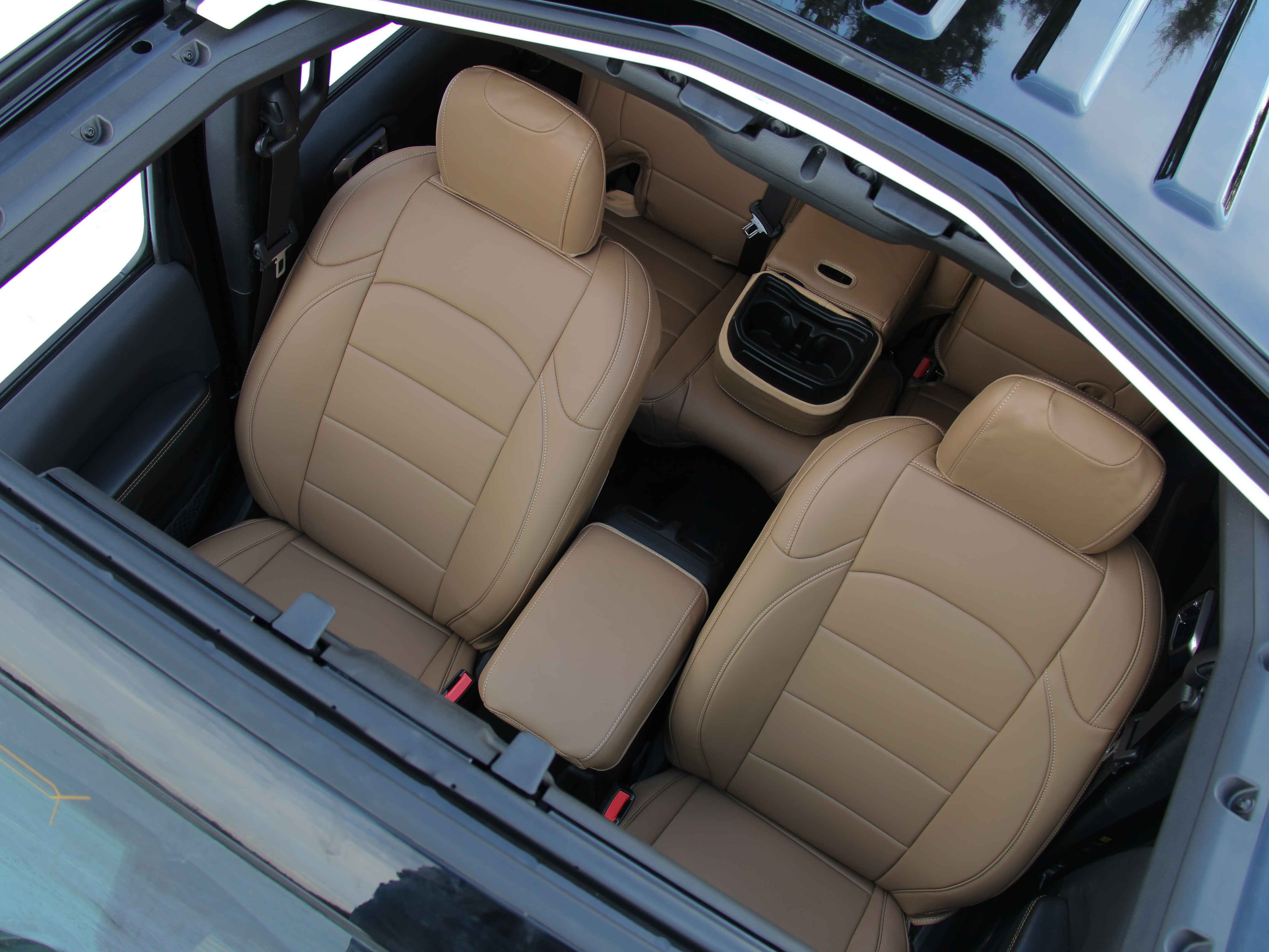 Beige Napa Leather Seat Covers JLU